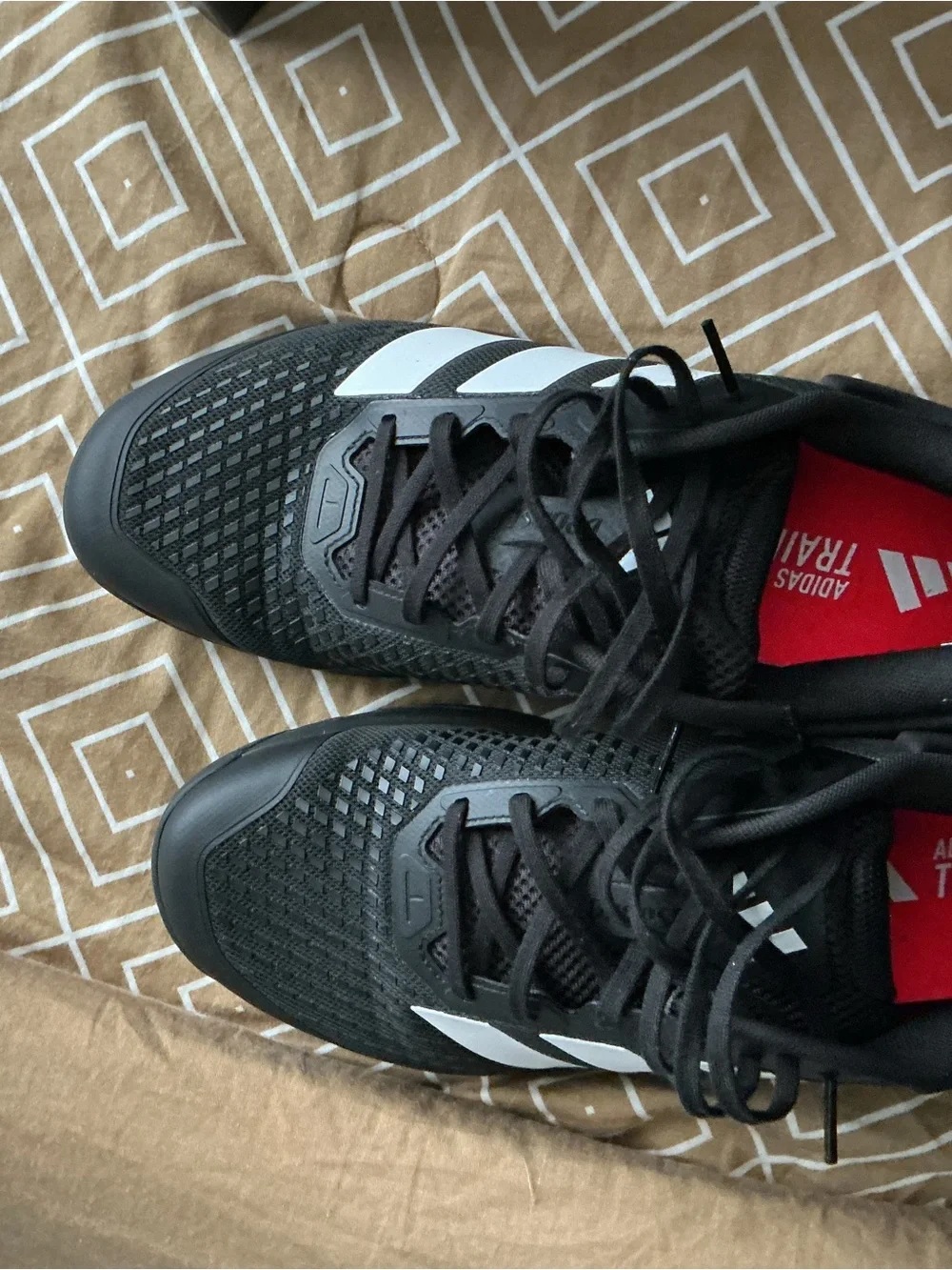 adidas Black Sneakers with White Stripes